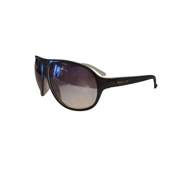 Relic Dark Gray Frame Gradient Black Lens Sunglasses w NEW Soft Leather Case - Picture 6 of 11